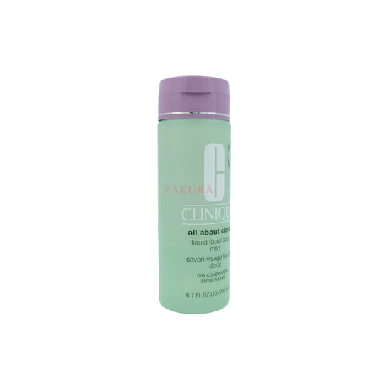 Clinique All About Clean Liquid Facial Soap 200ml (Mild/ Oily Formula/ Extra-Mild) Mild