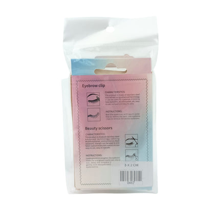 Zakura Beauty Scissors + Eyebrow Clip 2pcs
