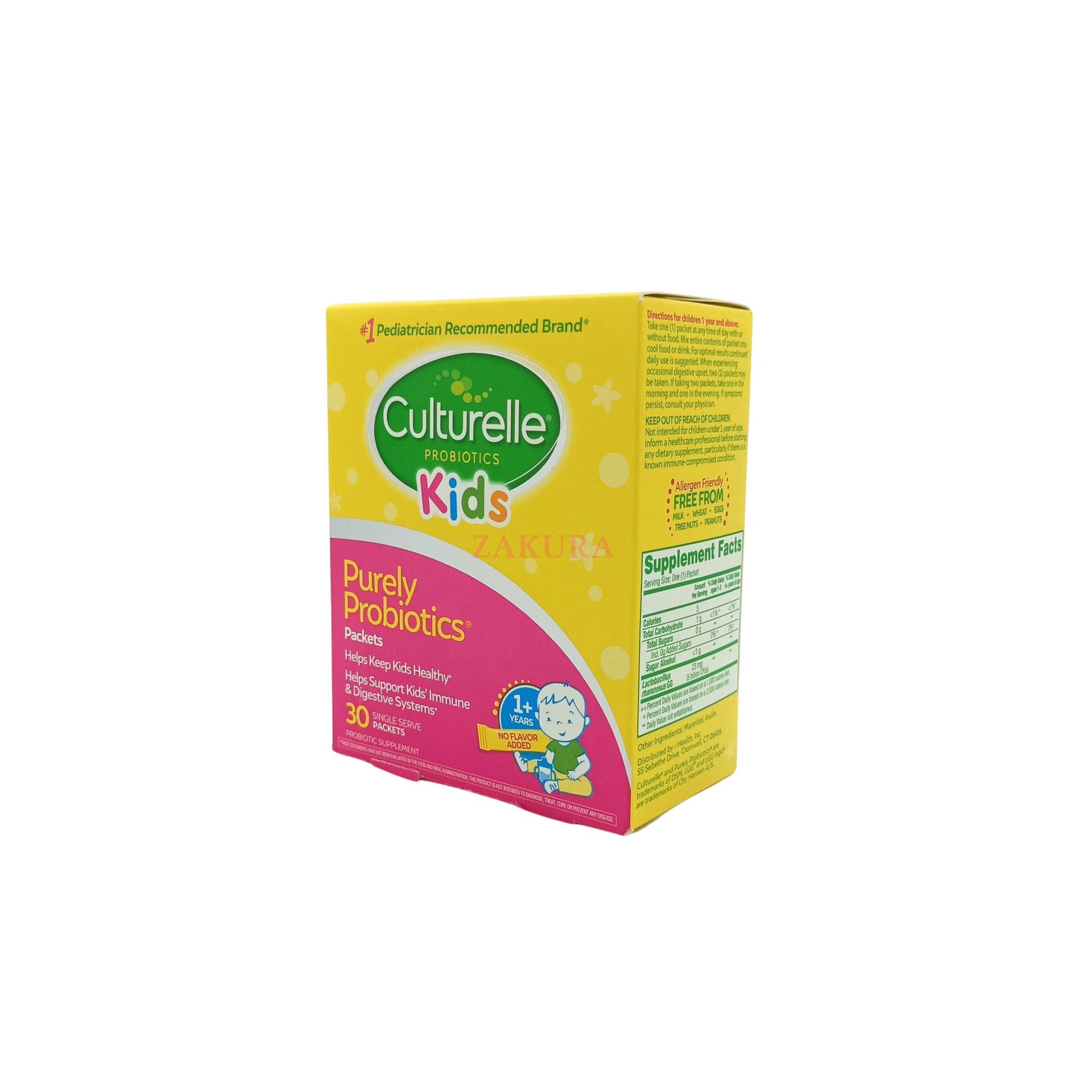 Culturelle Kids Purely Probiotics Packets 30packs