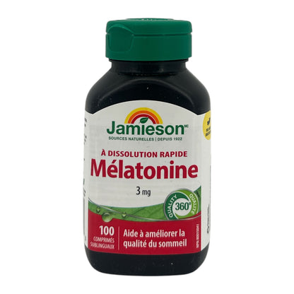 Jamieson Melatonin 3 mg Fast Dissolving 100caps