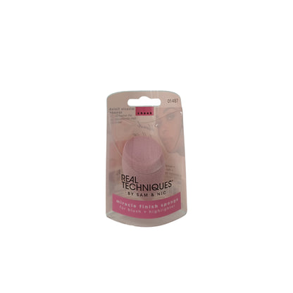 Real Techniques Miracle Finish Sponge – soft orange sponge for blending makeup, available at Zakura Global.

