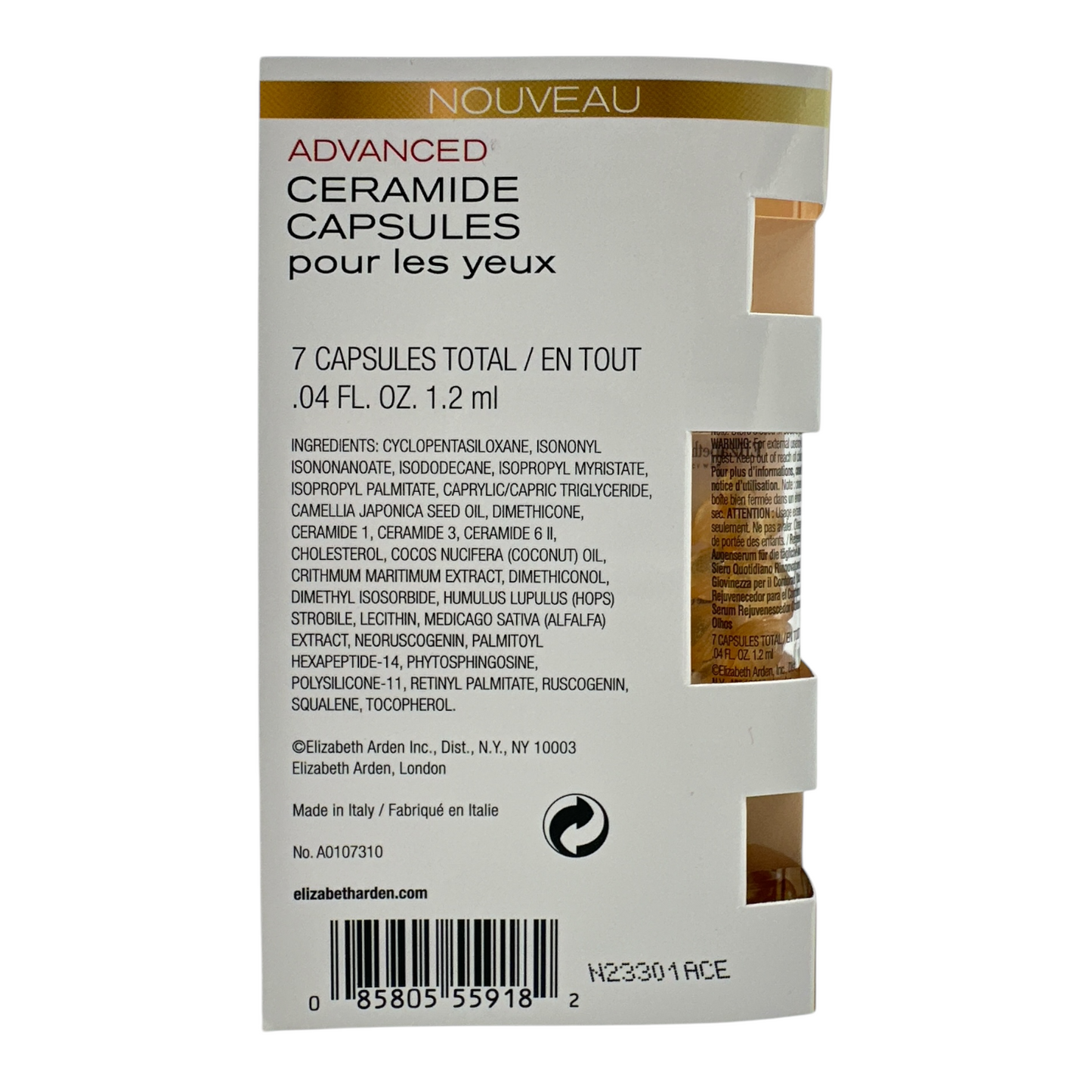 Elizabeth Arden AdvanCeramide Capsules DailyYouth Restor Eye Serum 7caps