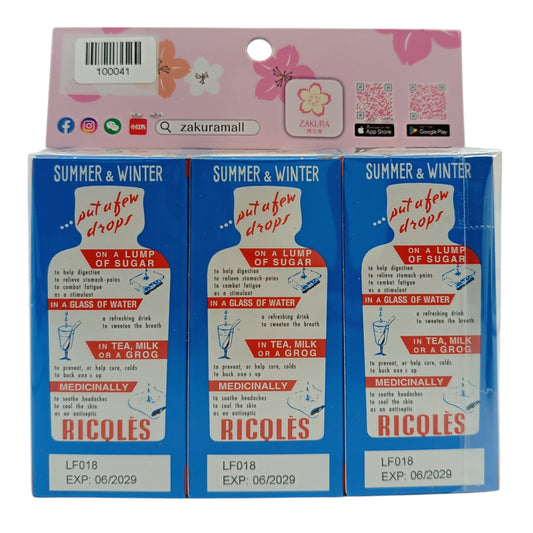 Ricqles Ricqles Peppermint Cure (Trio Pack) 3x50ml