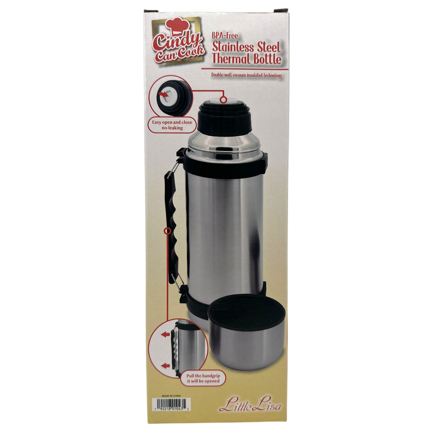 Cindy Can Cook  Stainless Steel Thernal Bottle 1pc