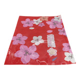 Zakura Red zipper gift bag (L) 1pc