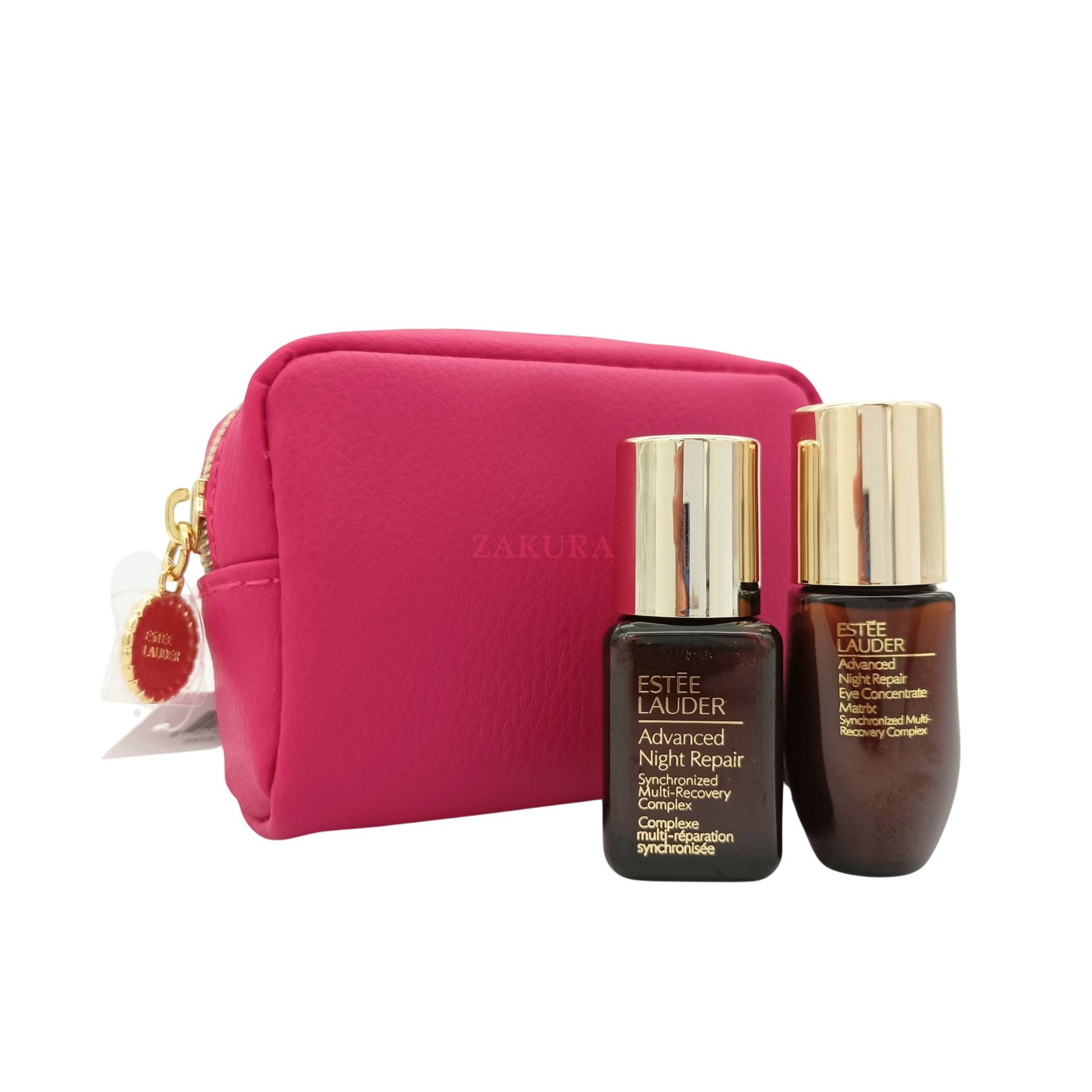 Estee Lauder Beauty Travel Set (Magenta Pouch) 3pcs