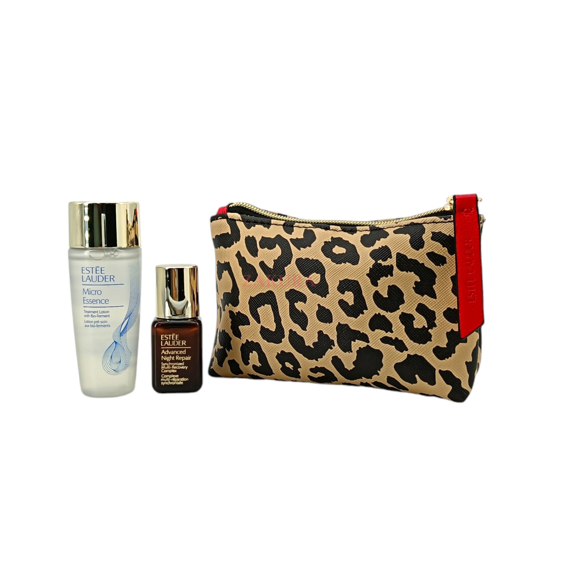 Estee Lauder Beauty Travel Set (Fushcia Pouch) 3pcs