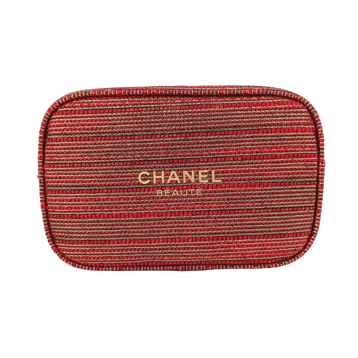 Chanel Travel set cosmetic bag (Red Gold) 6pcs