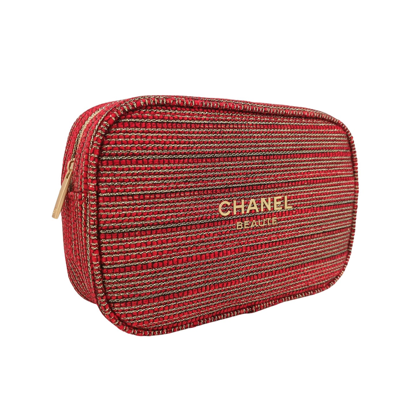 Chanel Travel set cosmetic bag (Red Gold) 6pcs