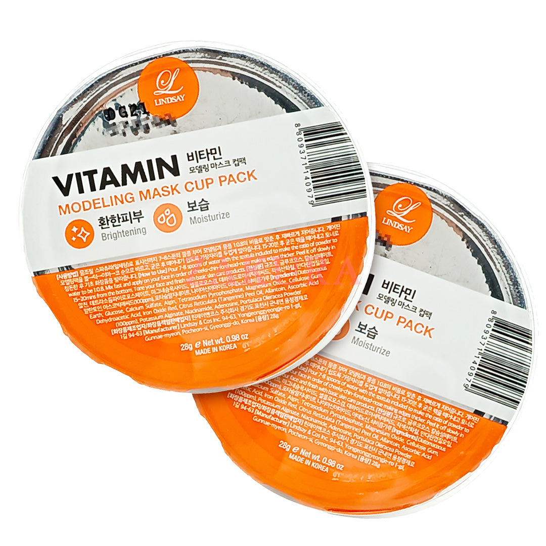 Lindsay Disposable Modeling Mask Cup Pack-Vitamin (Twin) 2pcs