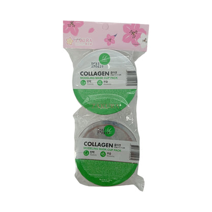 Lindsay Disposable Modeling Mask Cup Pack - Collagen (Twin 2pcs