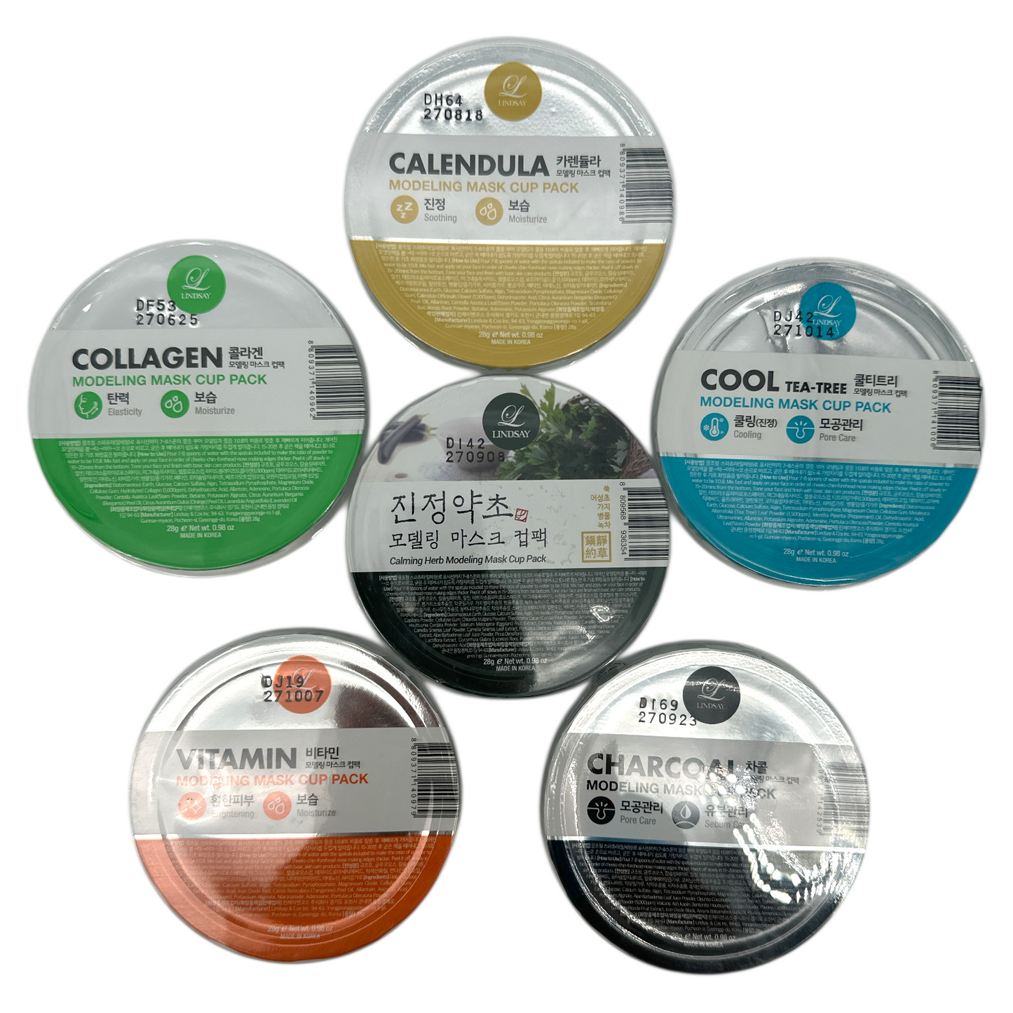 Lindsay Disposable Modeling Mask Cup Pack - 6pcs set 6pcs