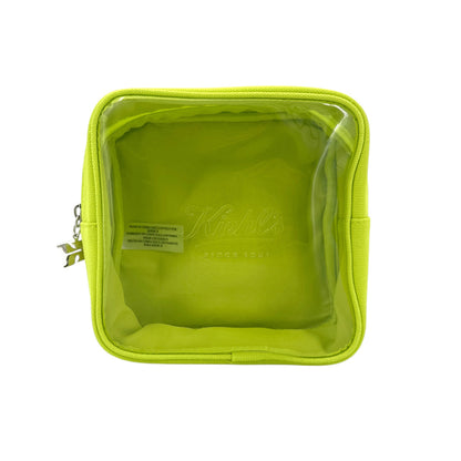 Kiehl's Cosmetic Bag(shiny yellow transparent) 1pc
