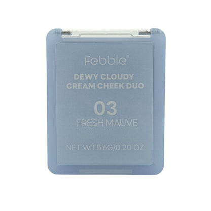 Febble Dewy Cloudy Cream Cheek Duo - 03A 5.6g