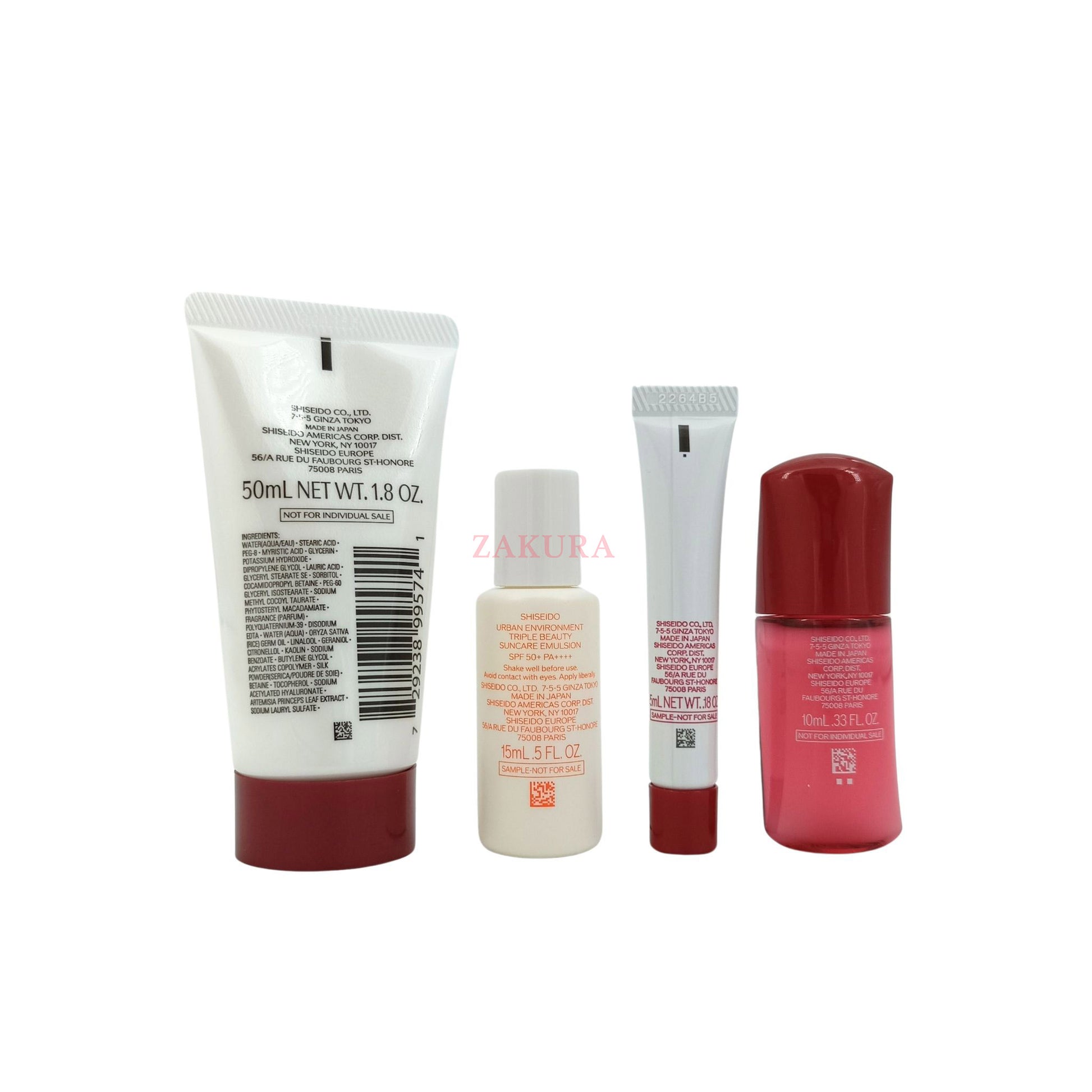 Shiseido Travel Set 5pcs