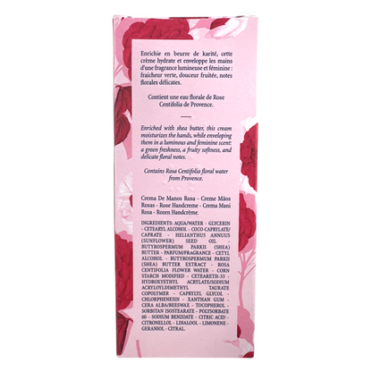 L'Occitane Rose Hand Cream – 75ml tube for nourishing hydration and floral fragrance, available at Zakura Global.