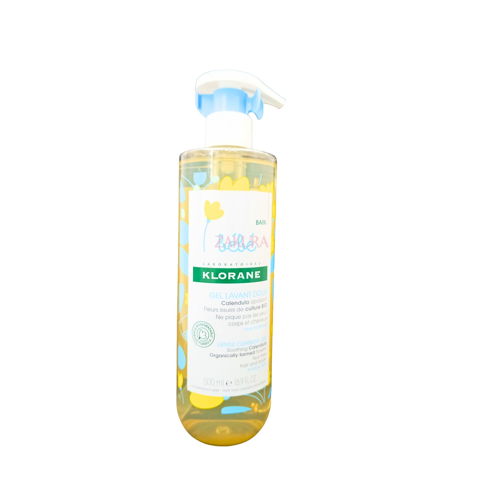 Klorane Baby Gentle Cleansing Gel (500ml/500ml x 2) 500ml