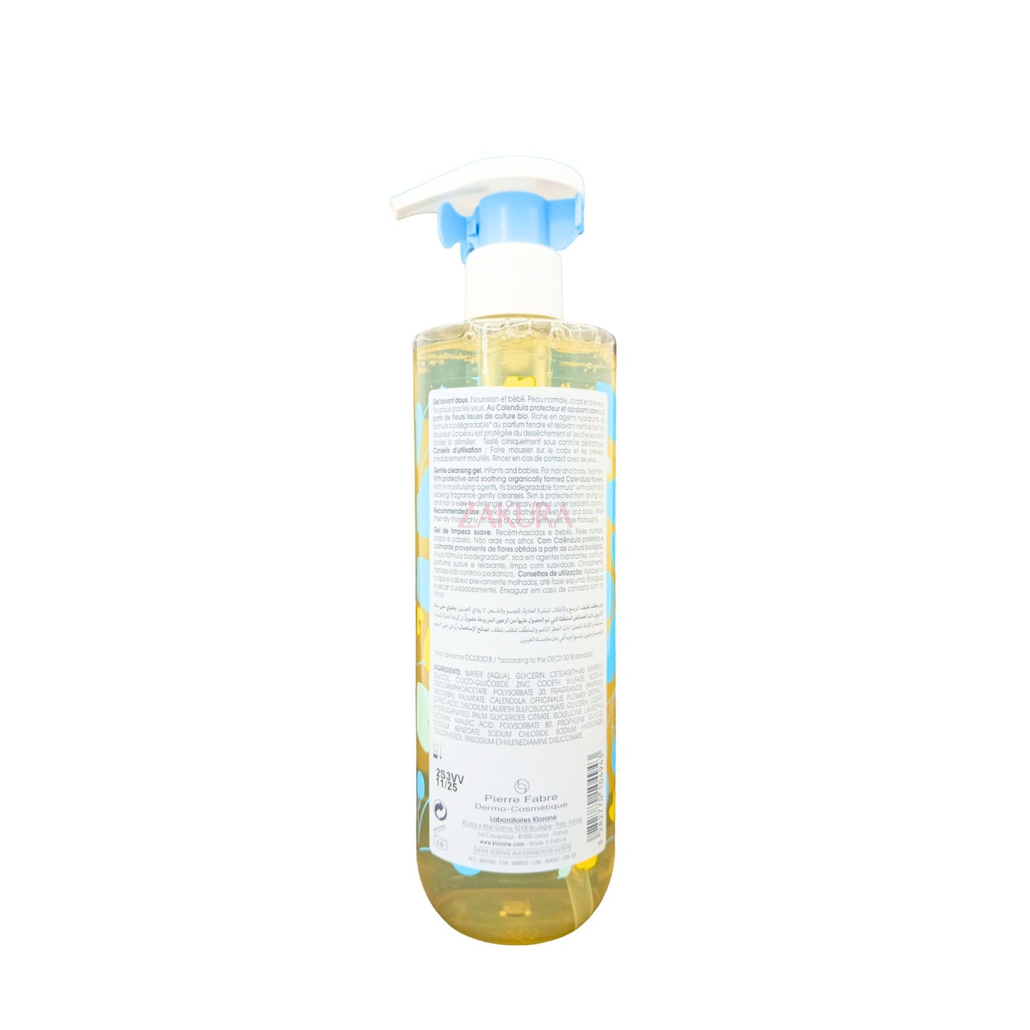 Klorane Baby Gentle Cleansing Gel (500ml/500ml x 2) 500ml