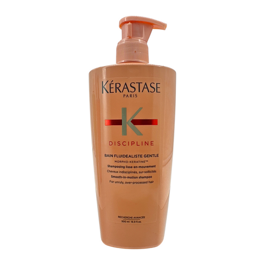 Kerastase Discipline Bain Fluidealiste Shampoo 500ml – sulfate-free smoothing shampoo for frizz-prone hair, available at Zakura Global.