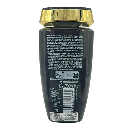Kerastase Chronologiste Bain Régénérant Shampoo 250ml – anti-aging shampoo with hyaluronic acid and vitamin E, available at Zakura Global.