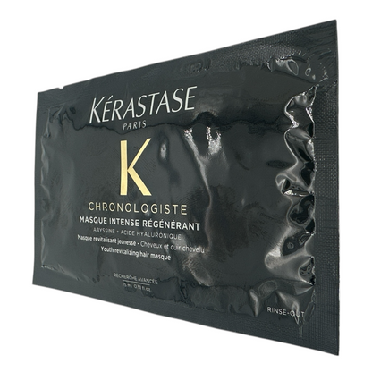 Kerastase Chronologiste Masque Intense Régénérant – 15ml travel-size anti-aging hair mask with hyaluronic acid and vitamin E, available at Zakura Global.