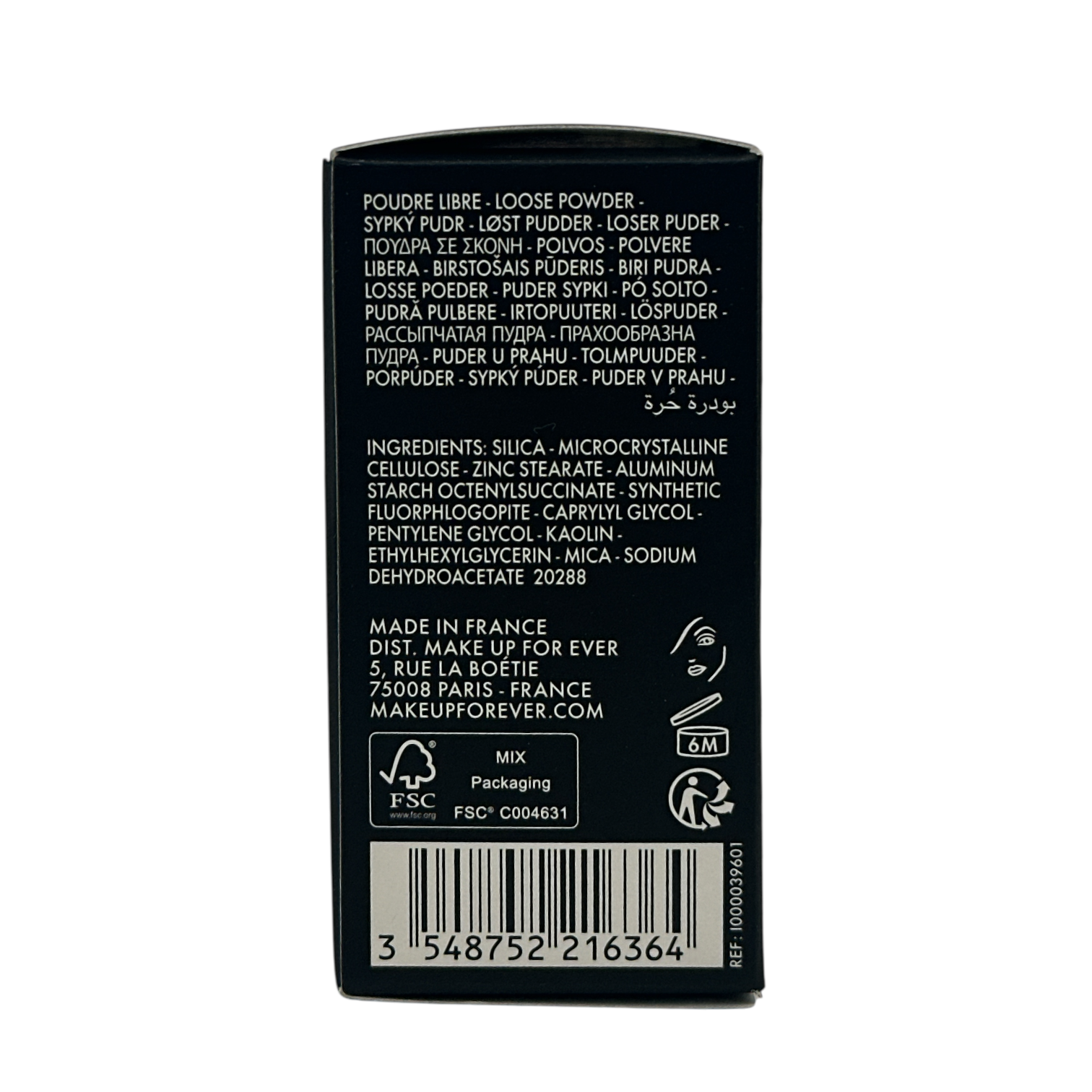 Make Up For Ever Ultra HD Microfinishing Loose Powder-1 Translucent 8.5g