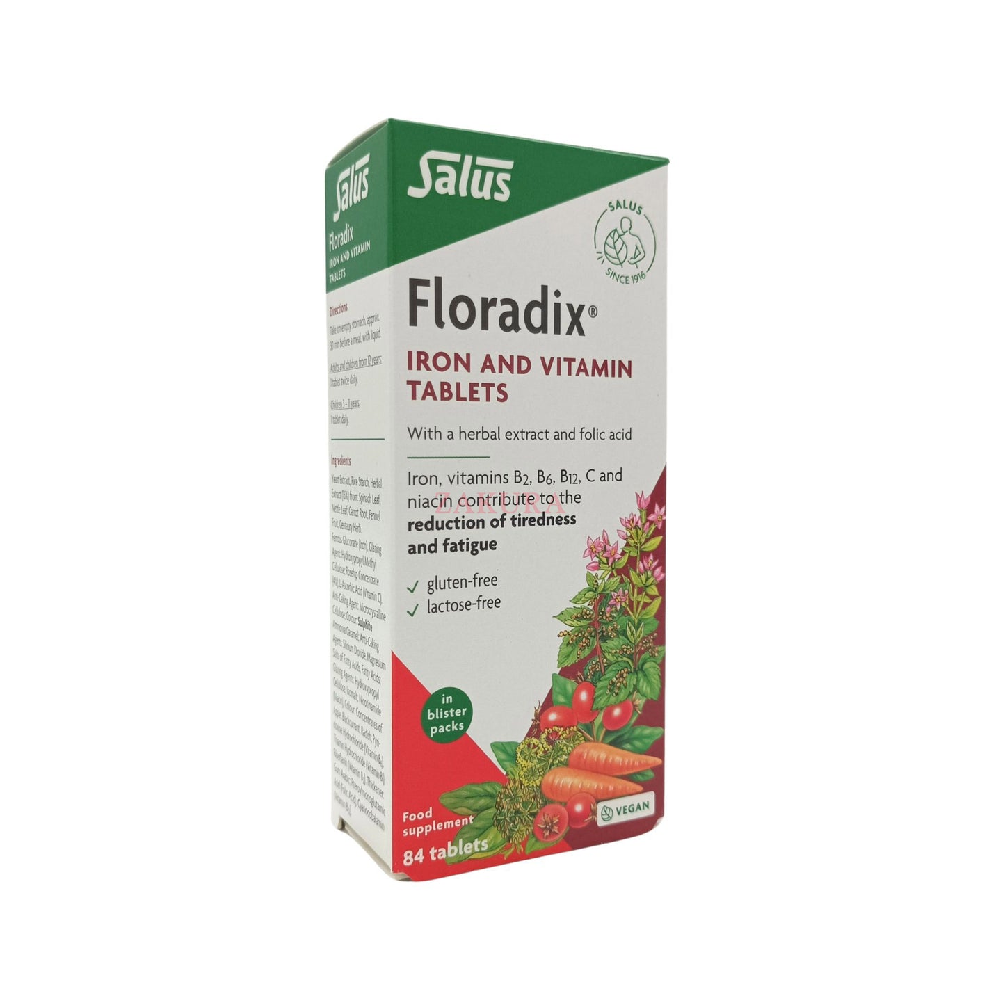 Floradix Iron & Vitamin Tablets 84tabs