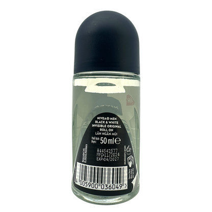 Nivea Men Black & White Invisible Original Roll On 50ml