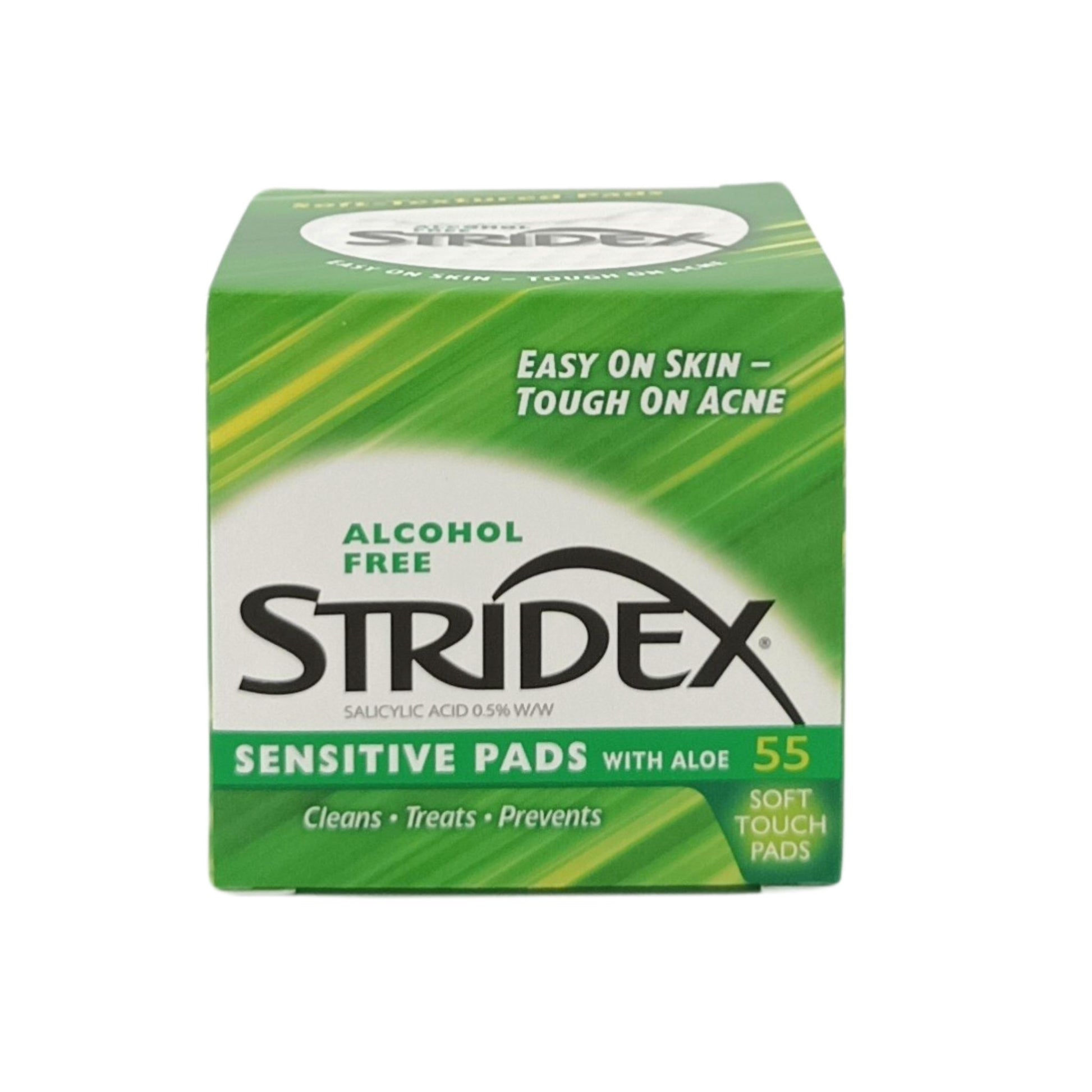 Stridex Salicylic Acid Pads 55pads (Acid 2% Maximum/Acid 0.5% Sensitive/Acid 1% Essential) Acid 0.5% Sensitive