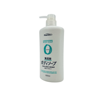 Kumano Pharmaact Additive Free Body Soap 600ml bottle for gentle, chemical-free cleansing from Zakura Global.