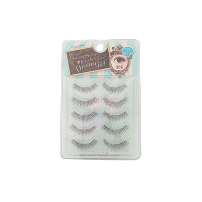 Beauty World Eyelash - 986 Black & Brown (Daily Natural Cross) 5pairs