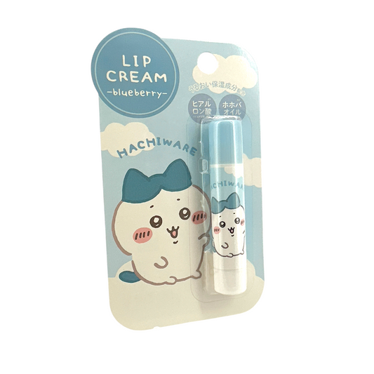 Shobido Chiikawa Lip Cream Blueberry 3.5g by Zakura Global – moisturizing lip balm with sweet blueberry scent and cute Chiikawa design.