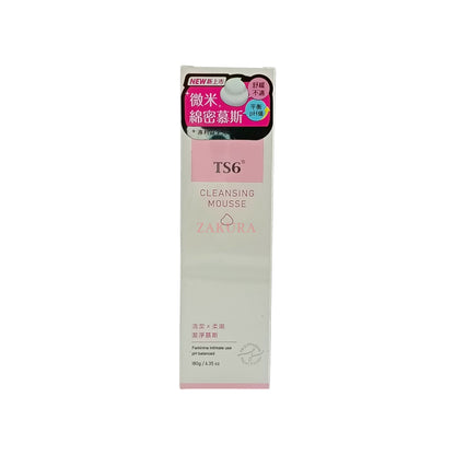 Konway TS6 Cleansing Mousse – 180g feminine wash with probiotics and antibacterial formula, available at Zakura Global.
