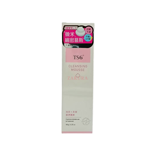 Konway TS6 Cleansing Mousse – 180g feminine wash with probiotics and antibacterial formula, available at Zakura Global.
