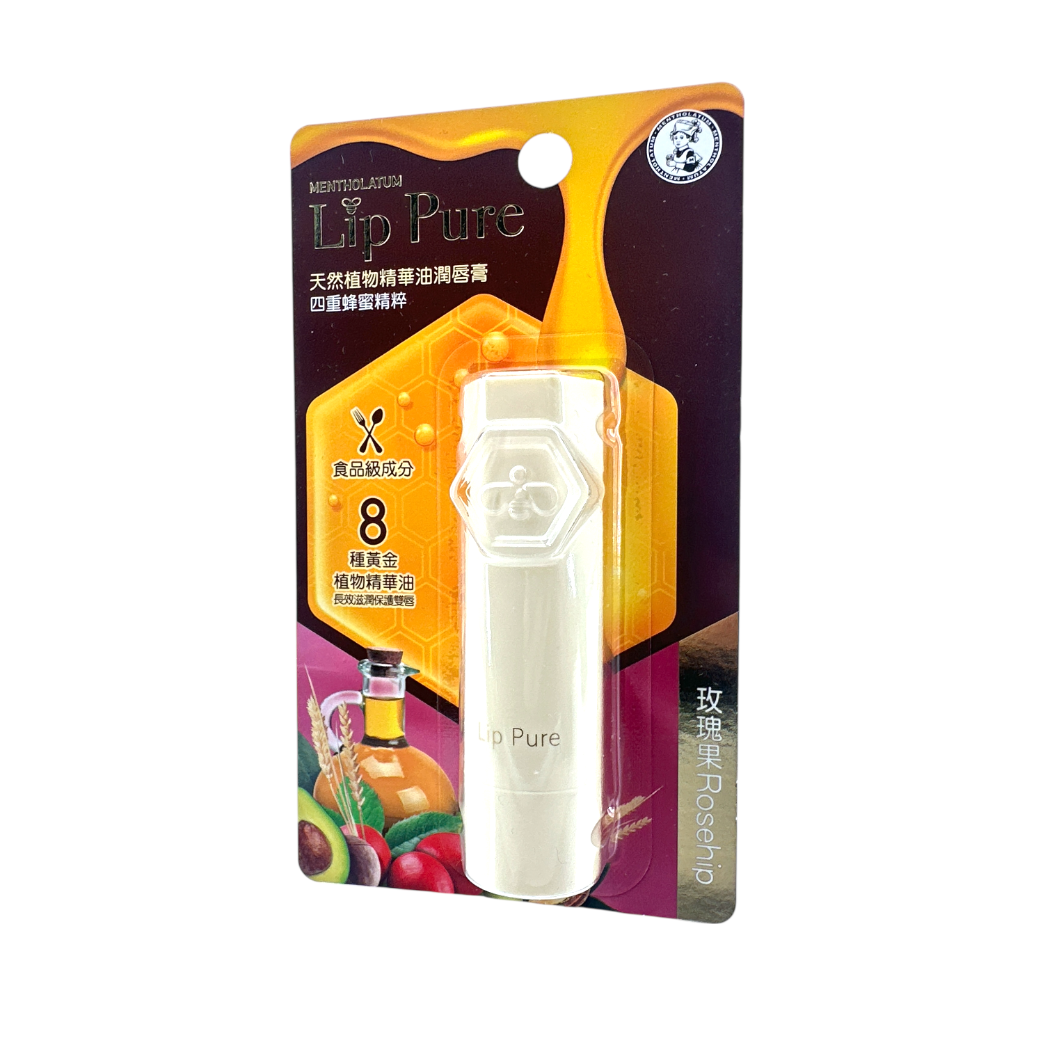 Hydrate lips naturally with Mentholatum Lip Pure Oil Rosehip 4g. Shop now at Zakura Global for antioxidant-rich, nourishing lip care!
