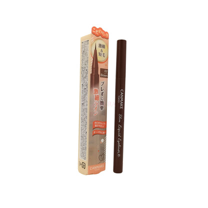 Canmake Slim Liquid Eyeliner - (01/02) 0.67ml 02 Brown