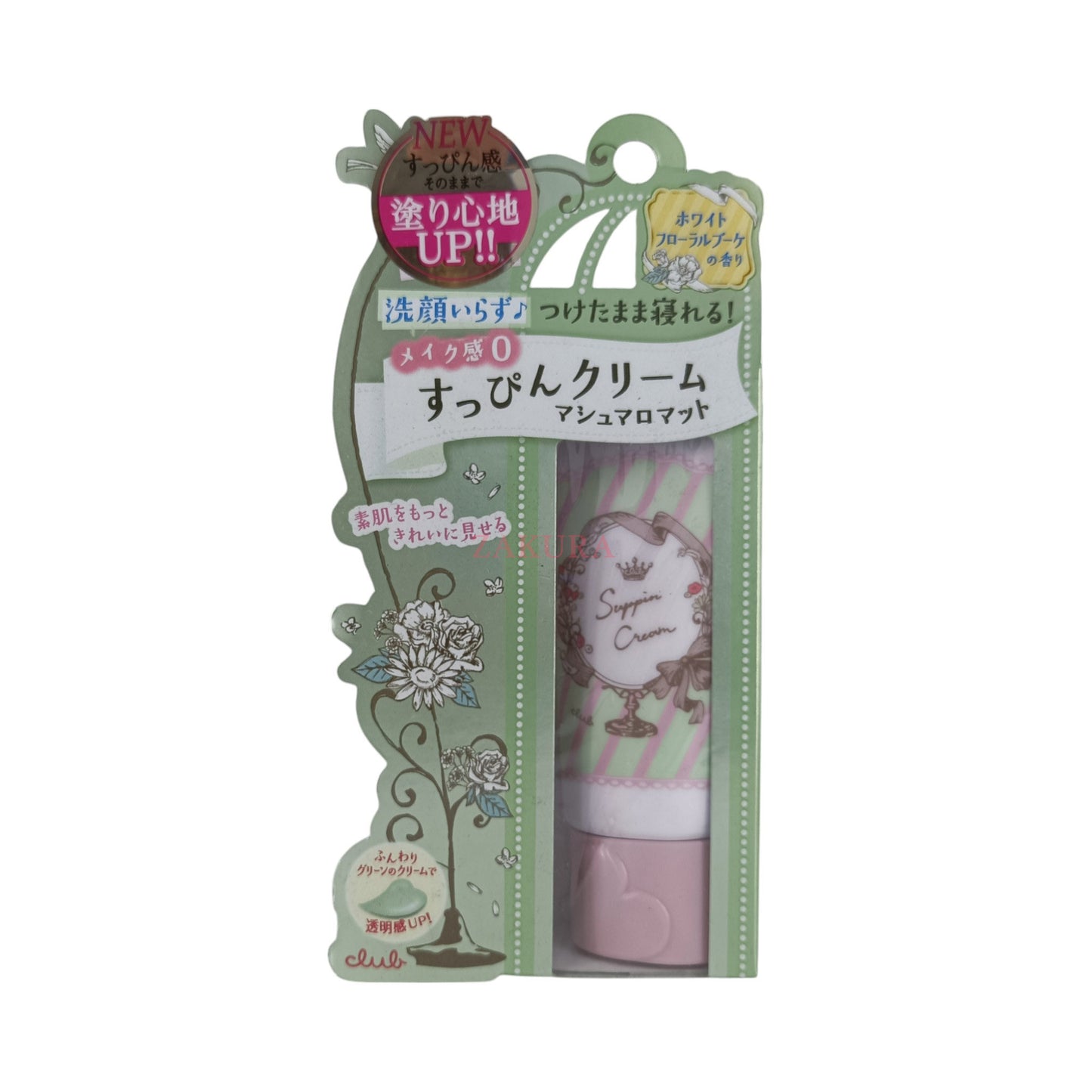 Club Cosme Suppin Cream 30g (Pastel Rose/ White Floral) White Floral