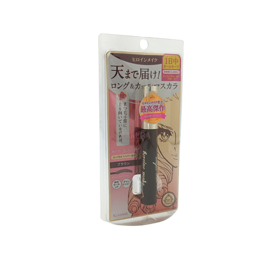 KISS ME Heroine Make Long Up Mascara Super Waterproof – 6g lengthening mascara with curl-locking formula, available at Zakura Global.