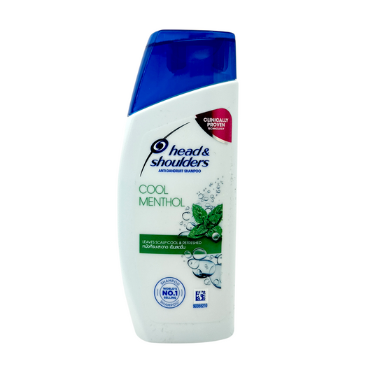 Head and Shoulders Menthol Anti-Dandruff Shampoo – travel-size cooling shampoo for dandruff control, available at Zakura Global.

