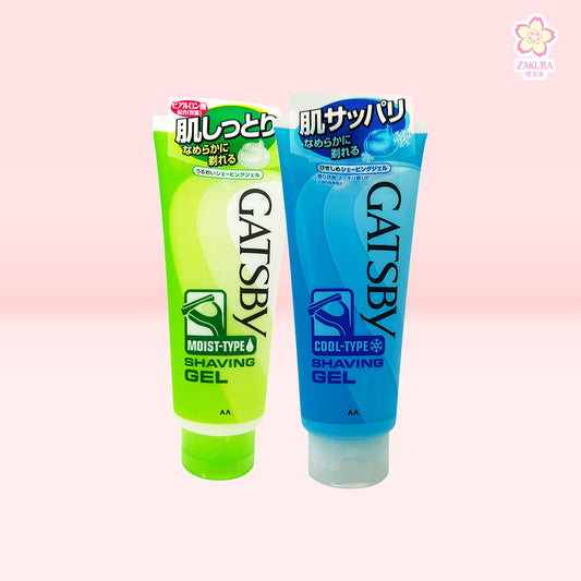 Gatsby Shaving Gel Moist Type – 130g tube for smooth shaving, available at Zakura Global.