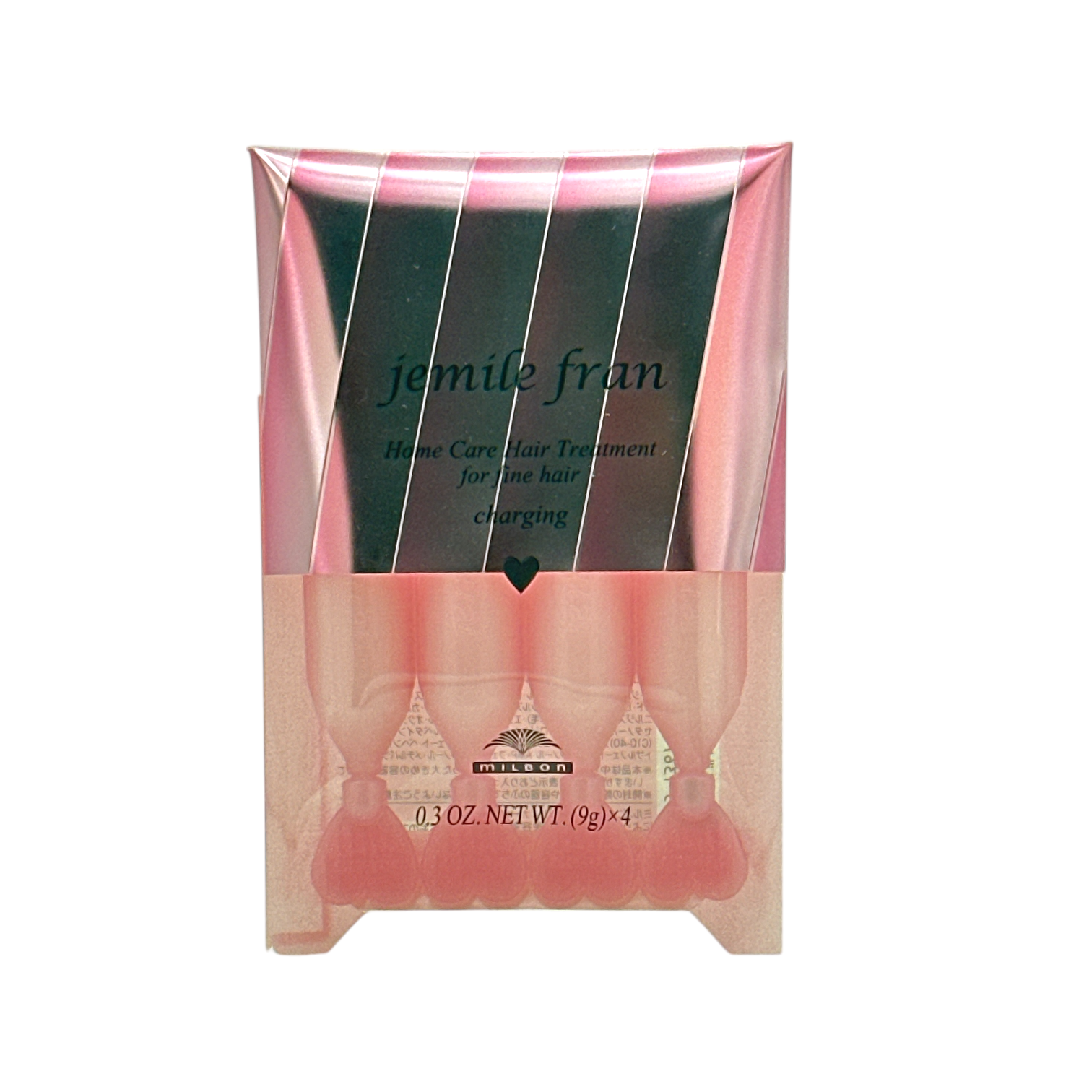 Milbon Jemile Fran Hair Treatment – weekly collagen-infused repair treatment for normal damaged hair, available at Zakura Global.