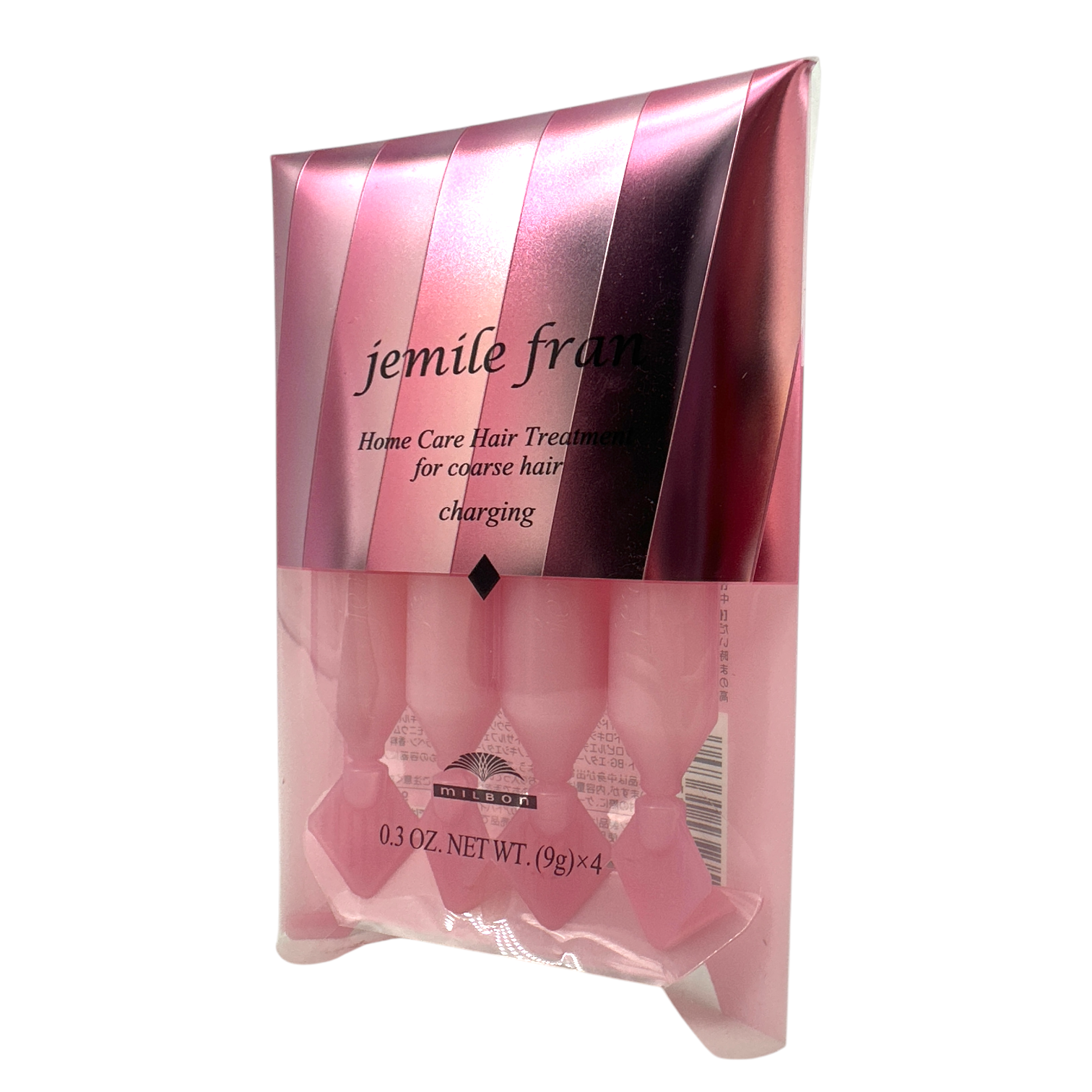 Milbon Jemile fran Hair Treatment Coarse Hard – weekly booster for coarse and dry hair, available at Zakura Global.