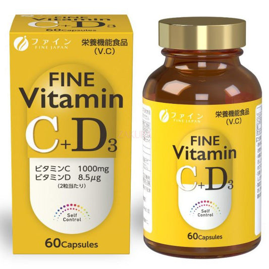 Fine Japan Vitamin C+D 60caps