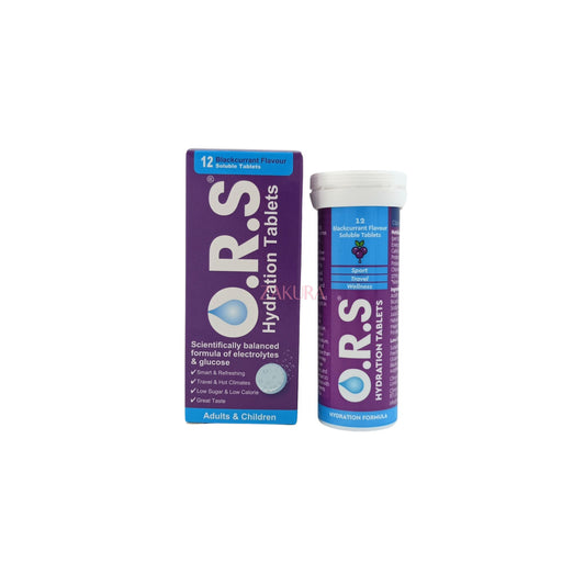 O.R.S Hydration Tablets 12tabs (Lemon/Blackcurrant)