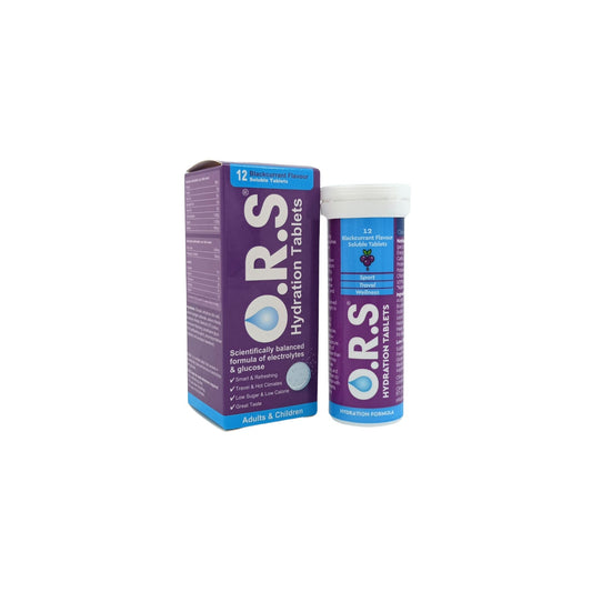 O.R.S Hydration Tablets 12tabs (Lemon/Blackcurrant) Blackcurrant