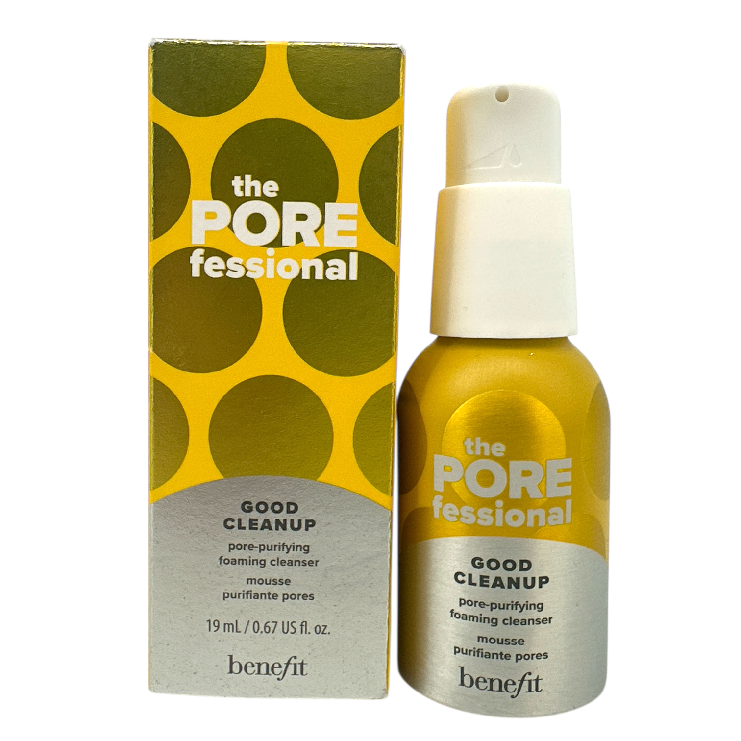 Benefit POREfessional Good Cleanup Foaming Cleanser Mini 19ml – pore-purifying gel-to-foam cleanser for all skin types, available at Zakura Global.

