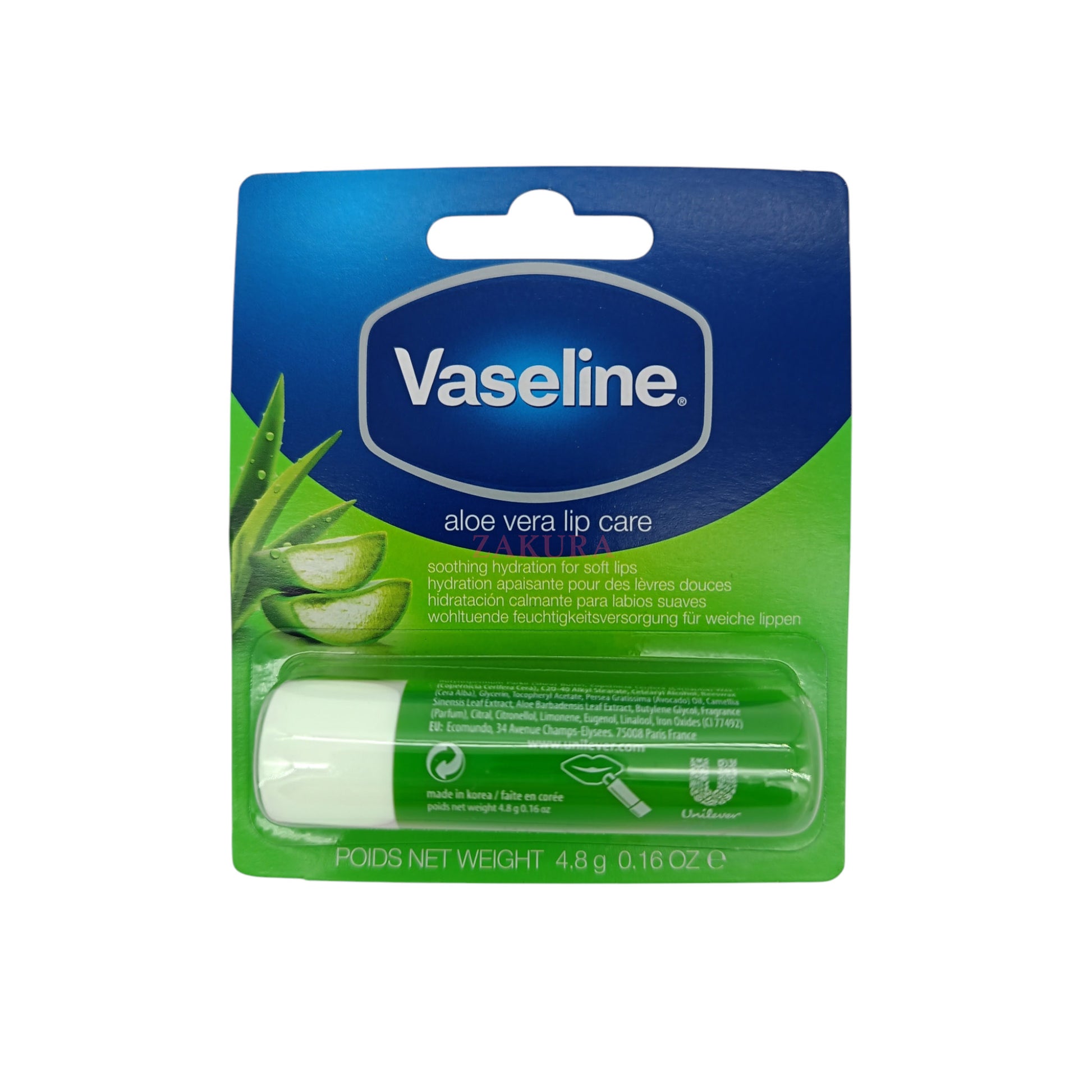 Vaseline Aloe Lip Stick 4.8g