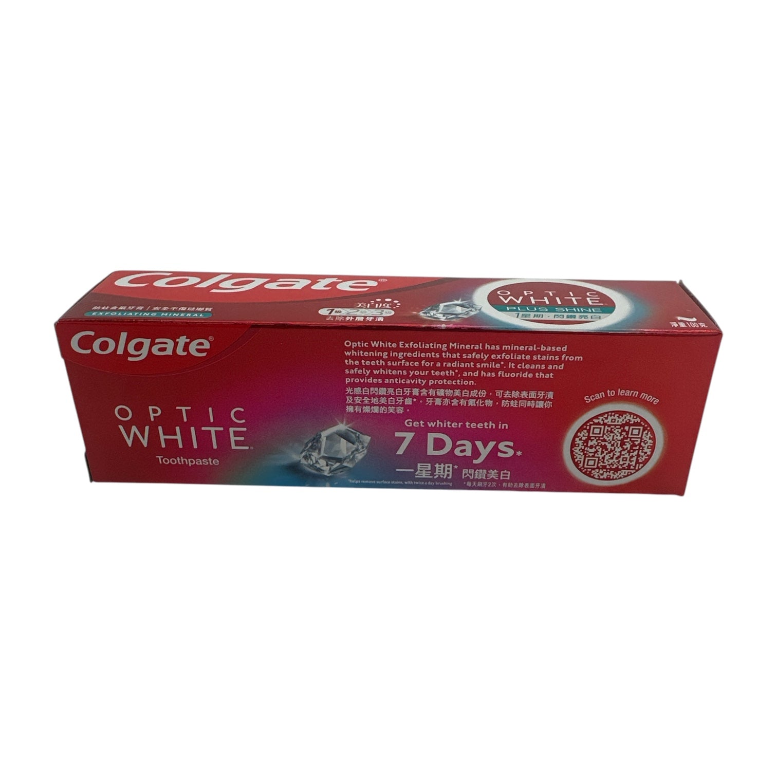 Colgate Optic White Plus Shine Whitening Toothpaste 100g