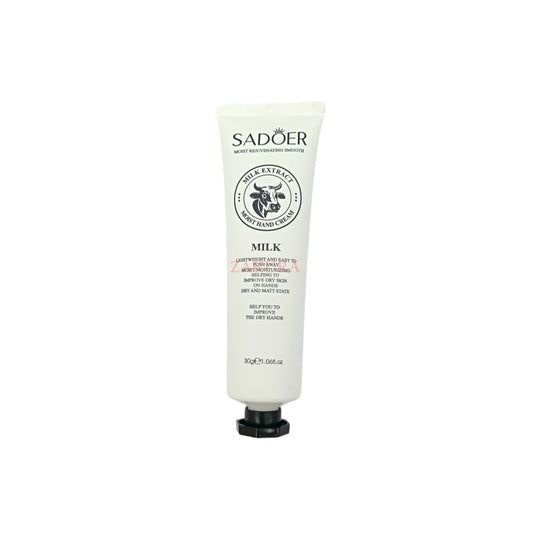 SADOER Hand Cream 30g (Rose/Avocado/Peach/Sakura/Horse Oil/Milk/Sheep) Milk