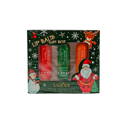 SADOER Christmas Lip Balm Gift Box 3pcs